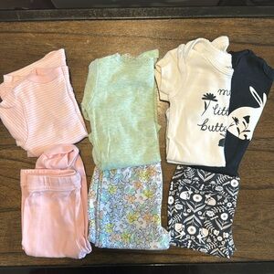 Carter’s Girls matching set long sleeve with pants 3 months (3 sets)